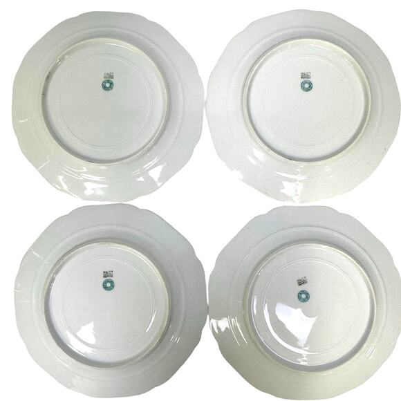 Antique 1910-1920 Haviland & Co. Limoges 'Amber Rose' Octagonal Plates-5 Pieces - Picture 6 of 9